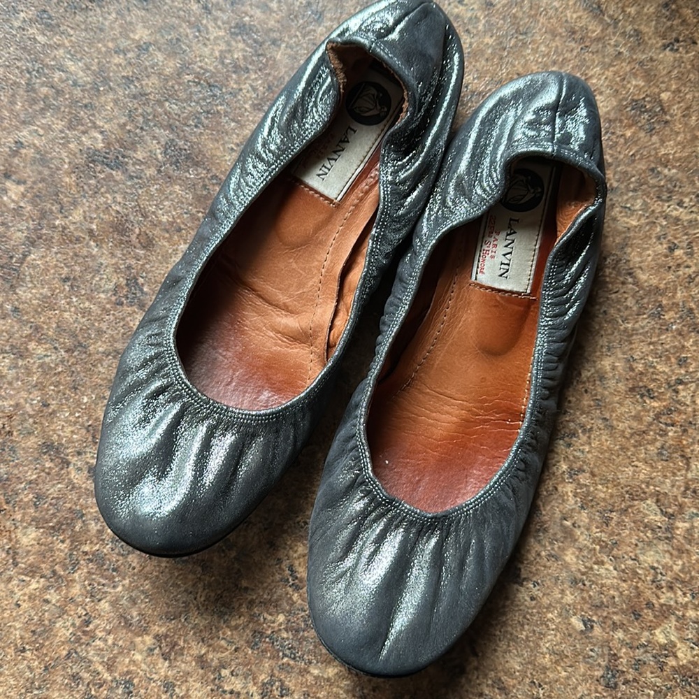 Lanvin leather ballet flats
